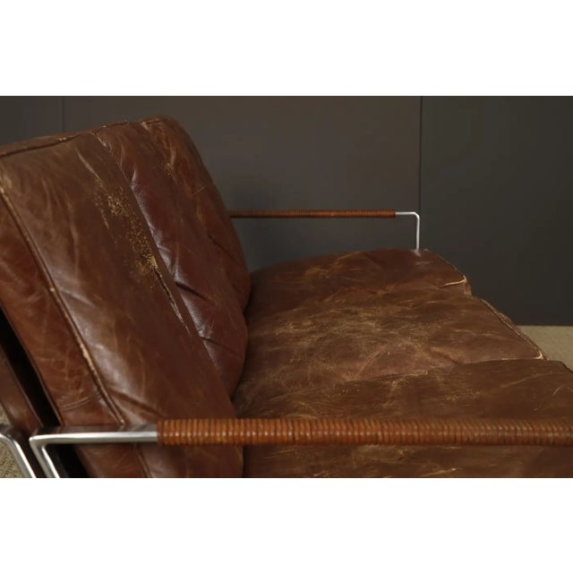 Preben Fabricius & Jørgen Kastholm for Alfred Kill 'Fk-6720' Leather Sofa, 1960s For Sale - Image 11 of 18