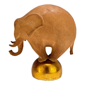 Maurice Dufrêne (1876–1955), French Art Deco "Balancing Elephant" Sculpture