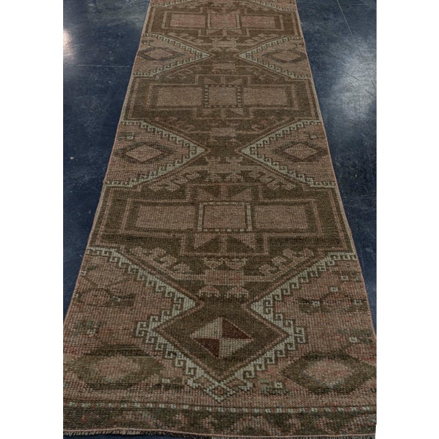 Turkish Vintage Rug 3' x 10'9" #19838 Explore a curated collection of hallway runners, wool rugs, and handmade...