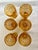 Mid 20th Century Modern Empoli Italian Amber Glass Grape Decanter Set & 6 Cordial/Shot Glasses For Sale - Image 9 of 11