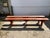 Rustic Farmhouse Wood Benches, 1950s, Set of 2 For Sale - Image 17 of 18