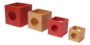 Set of Four Vintage Nesting Cubes by Creative Playthings of Finland