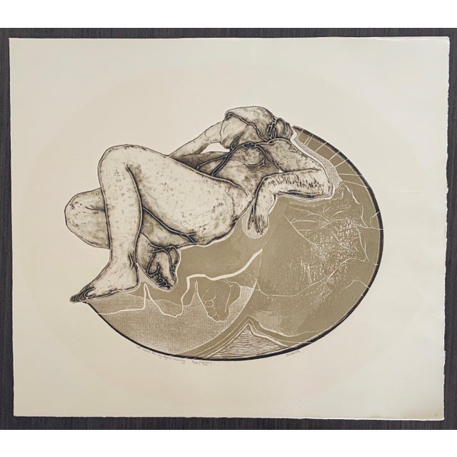 Better Saiberlich, Etching with Aquatint Print Women Reclining For Sale - Image 10 of 10
