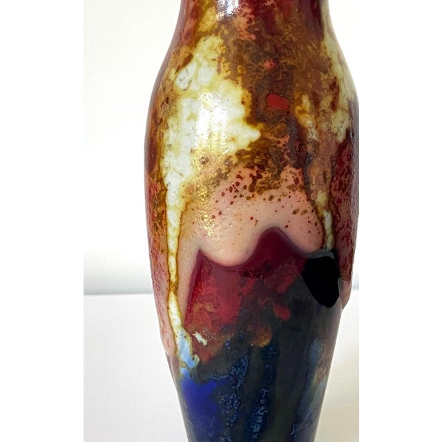 1920s Ceramic Vase Royal Doulton Chang Ware For Sale - Image 5 of 18