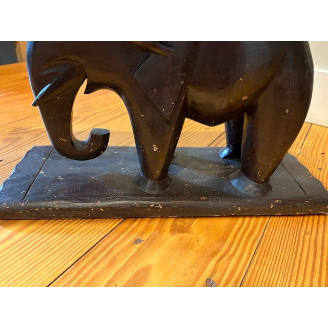 Tribal Pair of Antique Elephant Ashanti Stools For Sale - Image 3 of 12
