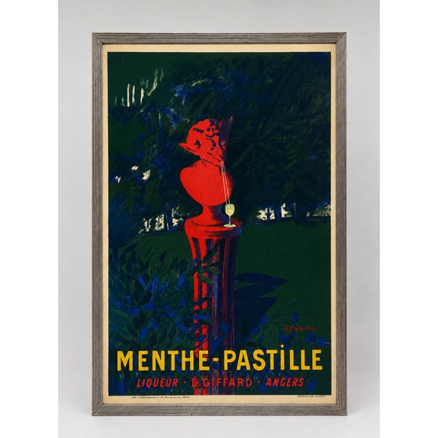 Leonetto Cappiello Menthe-Pastille Large Lithographic Poster, France, Circa 1905 For Sale - Image 4 of 18