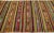 1960s 1960s Vintage Kilim Handmade Multicolor Stripe Wool Rug For Sale - Image 5 of 7
