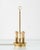 French Empire Brass Three-Light Bouillotte Lamp with Gilt Laurel Tôle Shade For Sale - Image 10 of 18