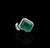 8.41 Ct Emerald Cut Emerald & 0.53 Ct Diamond Bypass Ring in 18 Kt Gold Size 6.5 For Sale In New York - Image 6 of 18