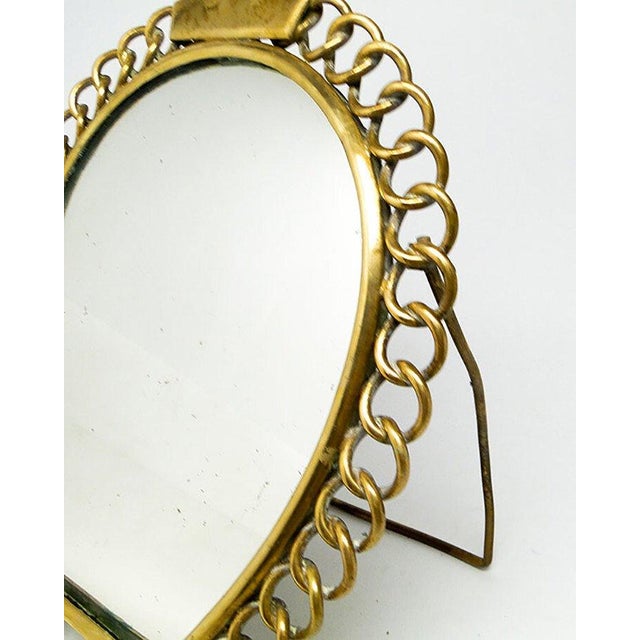 Metal Make-Up Mirror, Belgium, 1930s For Sale - Image 7 of 12
