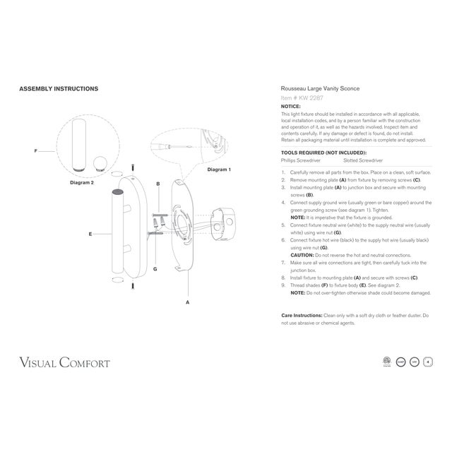 Visual Comfort Kelly Wearstler for Visual Comfort Signature Rousseau Large Vanity Sconce in Bronze with Clear Glass Orb For Sale - Image 4 of 4