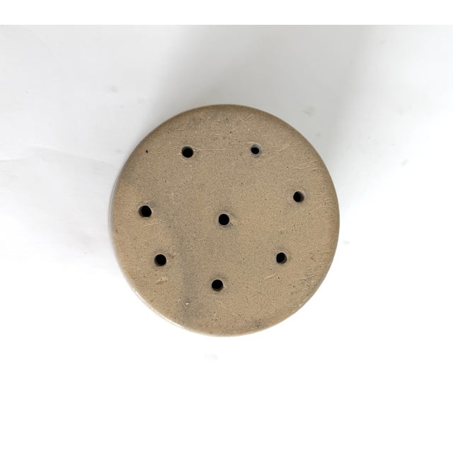 Ceramic Vintage French Stoneware Faisselle Strainer Bowl For Sale - Image 7 of 7