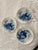 Blue and White Early 19th Century Gotham Set of 3 Plates For Sale - Image 9 of 9