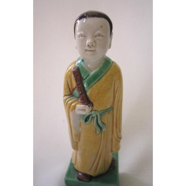 Chinese Antique Chinese Porcelain Immortal Figure For Sale - Image 3 of 6
