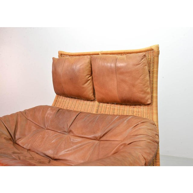 Cognac Patchwork Leather Sofa attributed to Gerard Van Den Berg, The Netherlands, 1970s For Sale - Image 9 of 18