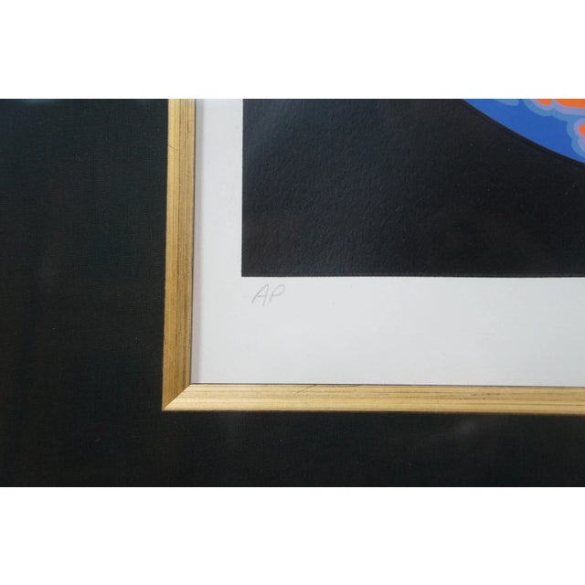 Wood 1980s Erté 'Dream Voyage' Art Deco Colored Serigraph Hand Signed Artist Proof For Sale - Image 7 of 13