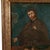 Spanish Antique 18thC Spanish Colonial Icon Painting Retablo St. Camillus & Christ 1760 For Sale - Image 3 of 9