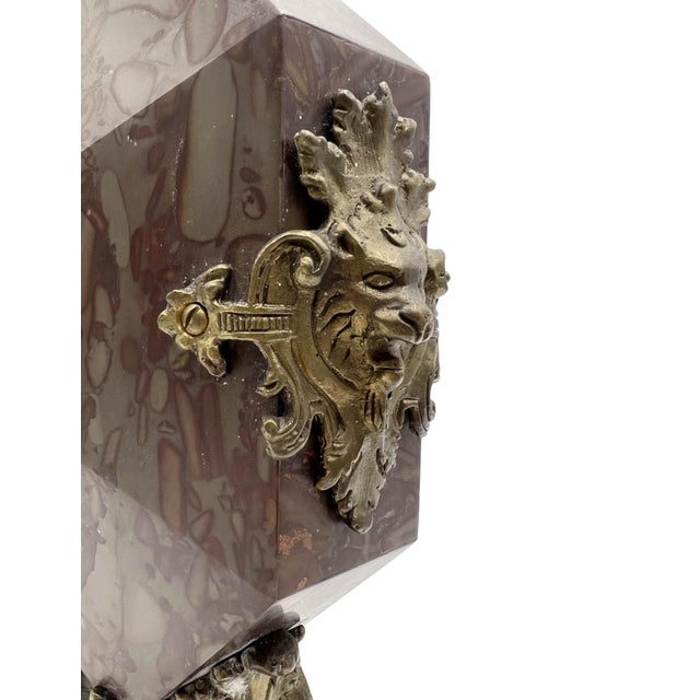 French Rococo Revival Marble Mantle Clock, Late 19th Century For Sale - Image 10 of 12