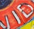 2020s Moisés Villafuerte "Dos Vidas" Blue, Red, and Yellow Contemporary Painting with Texts, 2023 For Sale - Image 5 of 11