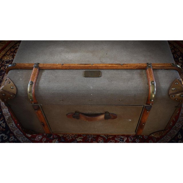 Large Globetrekker Trunk Coffee Table in Canvas and Leather from Timothy Oulton, 2010s For Sale - Image 15 of 18