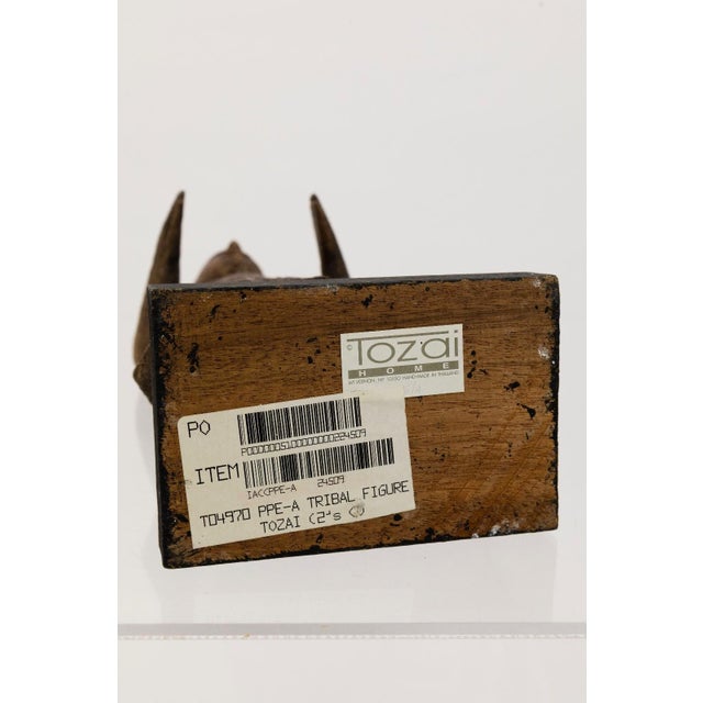 Late 20th Century Male Tribal Wood Sculpture for Tozai Home For Sale - Image 5 of 5