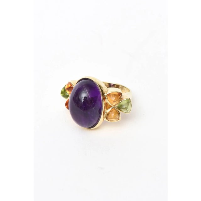 This is part of Chairish’s Fine Jewelry assortment. This colorful and lovely cocktail ring and or ring can be worn day to...