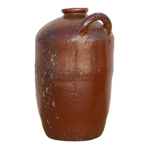 Large Glazed Terracotta Spanish Jug