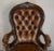 Show Framed Victorian Chesterfield Library Armchair in Brown Leather For Sale - Image 3 of 18