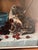 L. Chaffee Original Victorian Era Antique Oil Painting Three Adorable Kittens Cats Playing Dated 1905 For Sale - Image 9 of 12