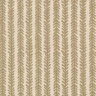 Sample - Schumacher X Veere Grenney Woodperry Fabric in Brown For Sale