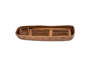 Pok Collection Appetizer and Bread Walnut Wood Serving Tray by SoShiro, 2019