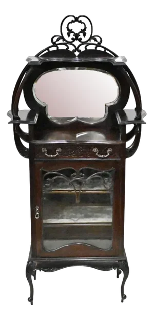 Art Nouveau Display Cabinet, 1890