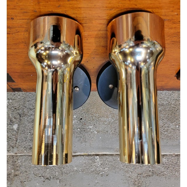 Lightolier Brass Wall Sconces - A Pair For Sale - Image 9 of 14