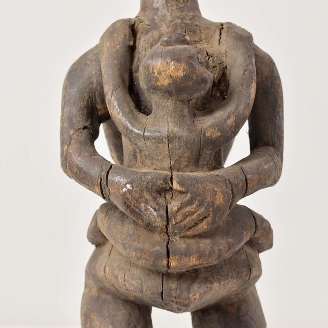 Early 20th Century Senufo Female Mother and Child Figure Cote d'Ivoire For Sale - Image 9 of 12