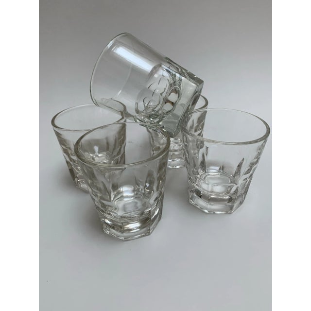 Classic Set of Five Whiskey Shot Glass Tumblers For Sale - Image 9 of 12