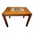 Mid 20th Century Teak End Table With Ceramic Center - Denmark For Sale