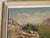 Antique painting, mid-19th century. 19th-century Provençal landscape: sea, calanque path, Aleppo pine. Realistic depiction...