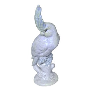 Mid Century Large Bird Statue Cockatoe 1970s Made in Portland, Oregon For Sale