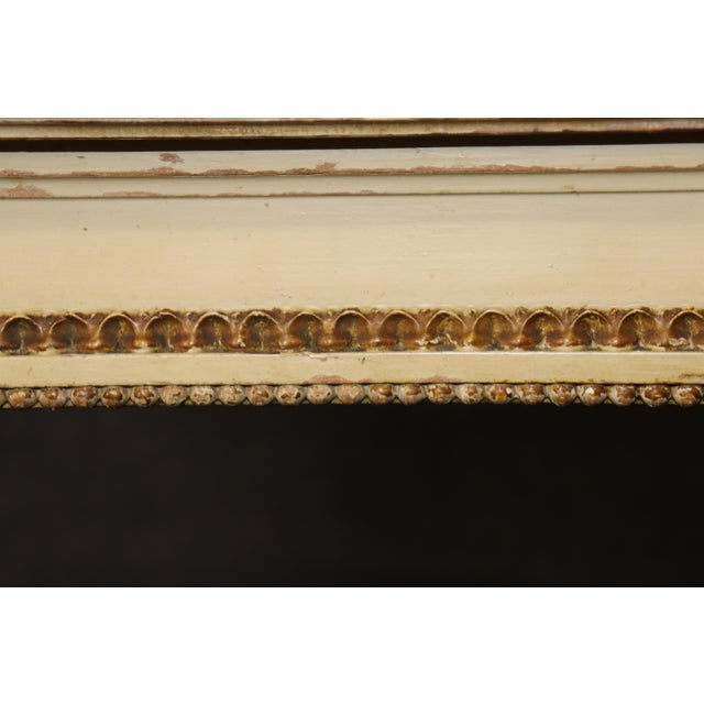 Wood Antique French Louis XVI Parcel Gilt Ladies Vanity For Sale - Image 7 of 11