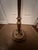 1930s Vintage Brass and Frosted Glass Torchière Floor Lamp For Sale - Image 5 of 7