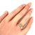 The Mikimoto Pearl Blue Topaz 18k Yellow Gold Dangle Charm Ring in size 5 is a luxurious and elegant piece of fine...