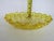Yellow Gold Amber Glass Diamond Pattern Candy Nut Dish Bowl For Sale - Image 4 of 11