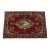Kashan Rug 2’2” X 3’5” Red Wool/Silk Vintage Traditional Hand-Knotted Carpet For Sale