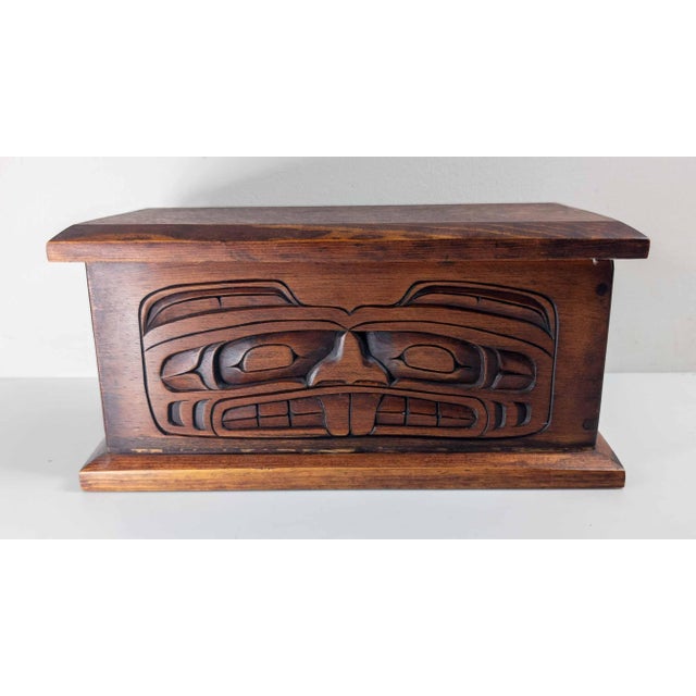 20th Century Northwest Coast Native American Indian Bentwood Box by Alfred Robertson For Sale - Image 4 of 15