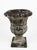 Embrace timeless European garden elegance with this substantial vintage cast stone planter urn. Crafted in a classical...