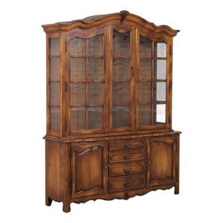 Ethan Allen Country French China Cabinet For Sale