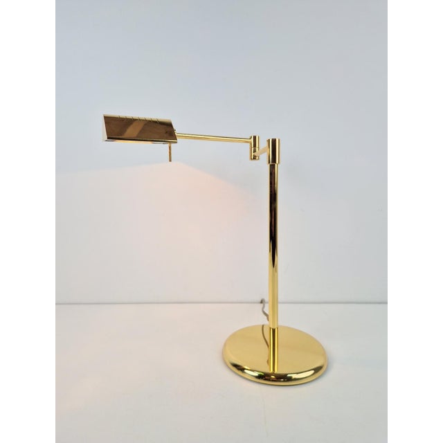 1970s Regency Brass Adjustable Table Lamp from Egoluce, 1970s For Sale - Image 5 of 12