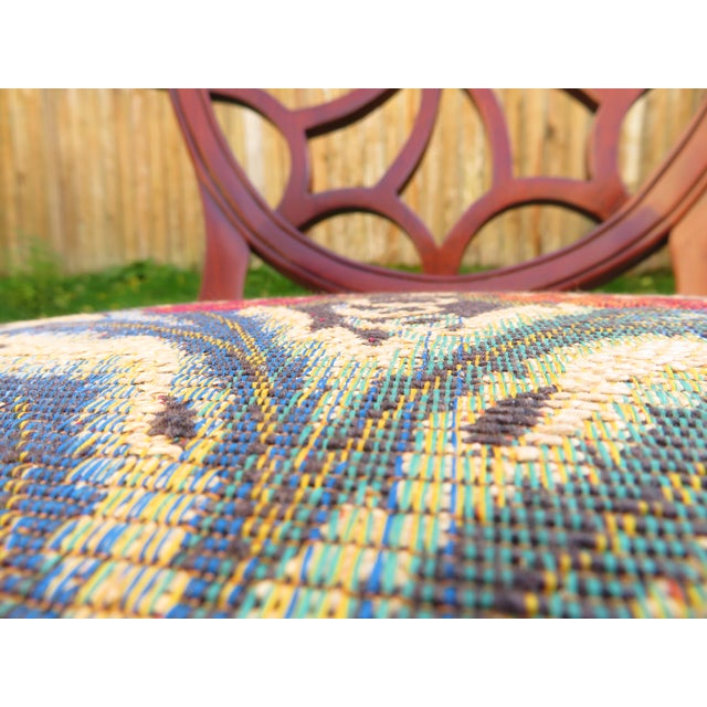 Vintage Hickory Chair Co Mahogany Spider Back Captain's Side Chair Pair For Sale In Seattle - Image 6 of 16