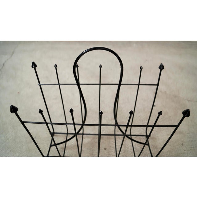1950’s Mid-Century Modern Arthur Umanoff Style Magazine Rack For Sale - Image 9 of 11