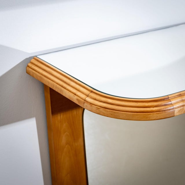 Wood Mid-20th Century Wall Console, Italy For Sale - Image 7 of 12